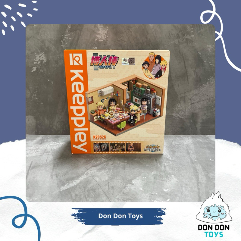 Mainan Keeppley Bricks Naruto Boruto Hinata Himawari Birthday House Kitchen Dinner Dining Room Meja 