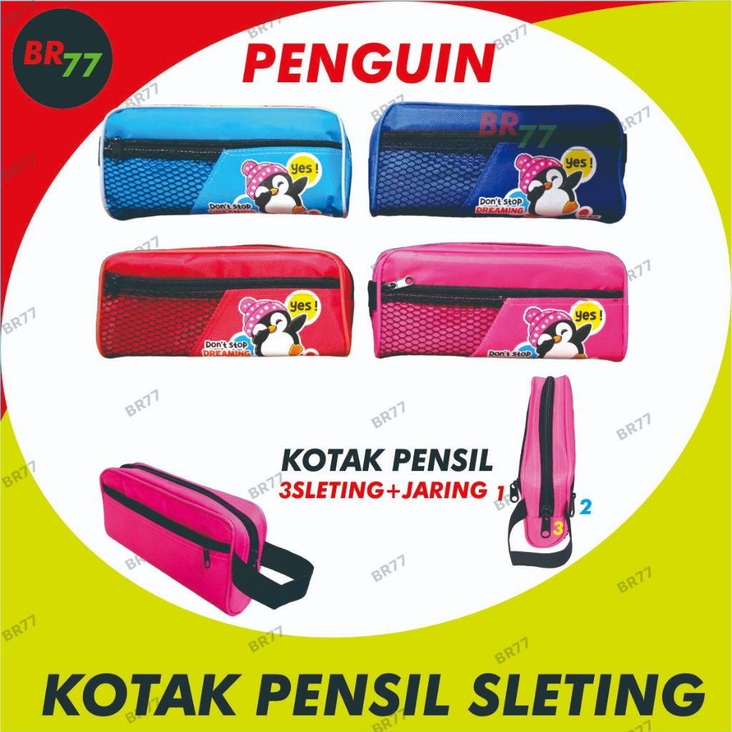 

KOTAK PENSIL SLETING PENGUIN 630 / TEMPAT PENSIL SLETING GAMBAR FANCY ANAK-ANAK