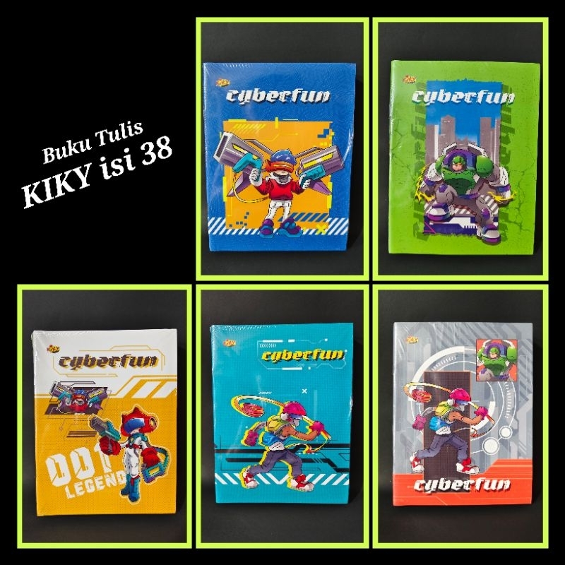 

Buku Tulis isi 38 KIKY CyberFun (per pack)
