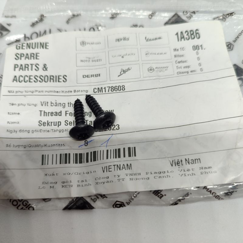 Sekrup Dek Bawah Vespa Matic Sprint Primavera Original Piaggio