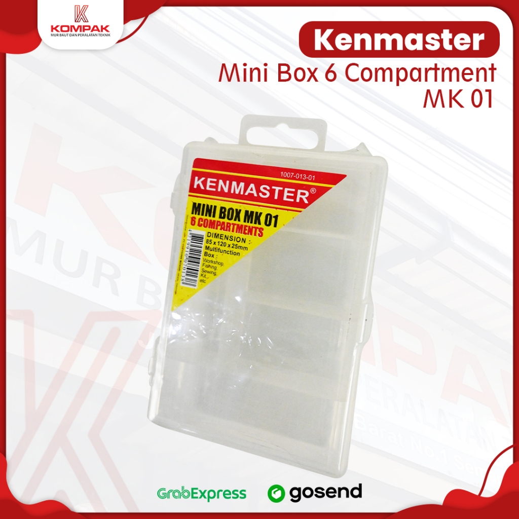 RAK KOMPONEN MINI TEMPAT SIMPAN BOX 6 Pcs KENMASTER