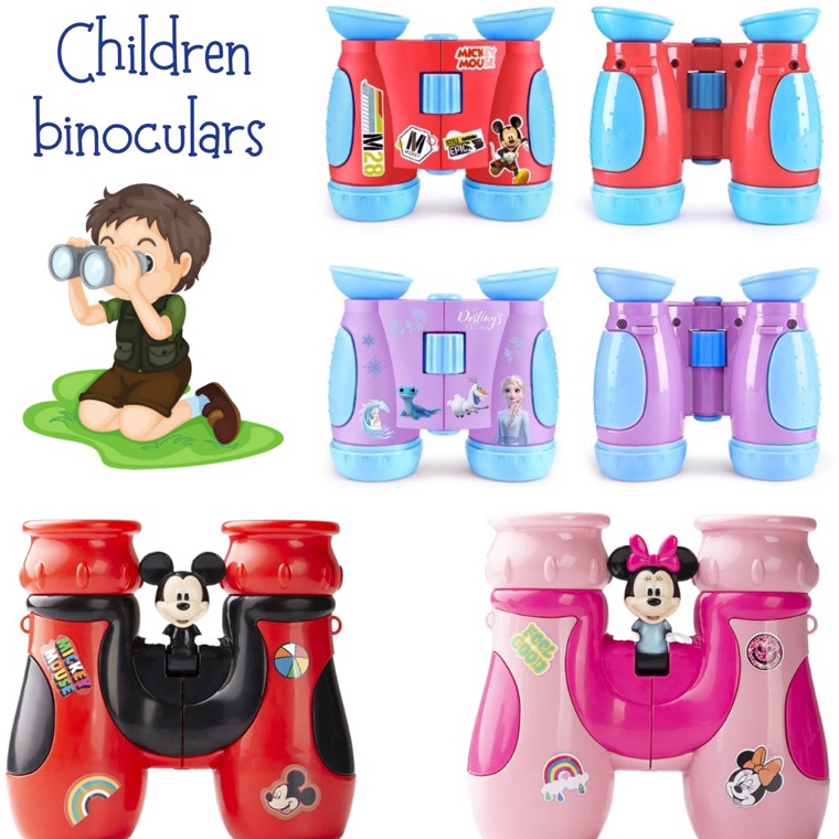SALEE disney mickey mouse frozen binocular mainan teropong anak