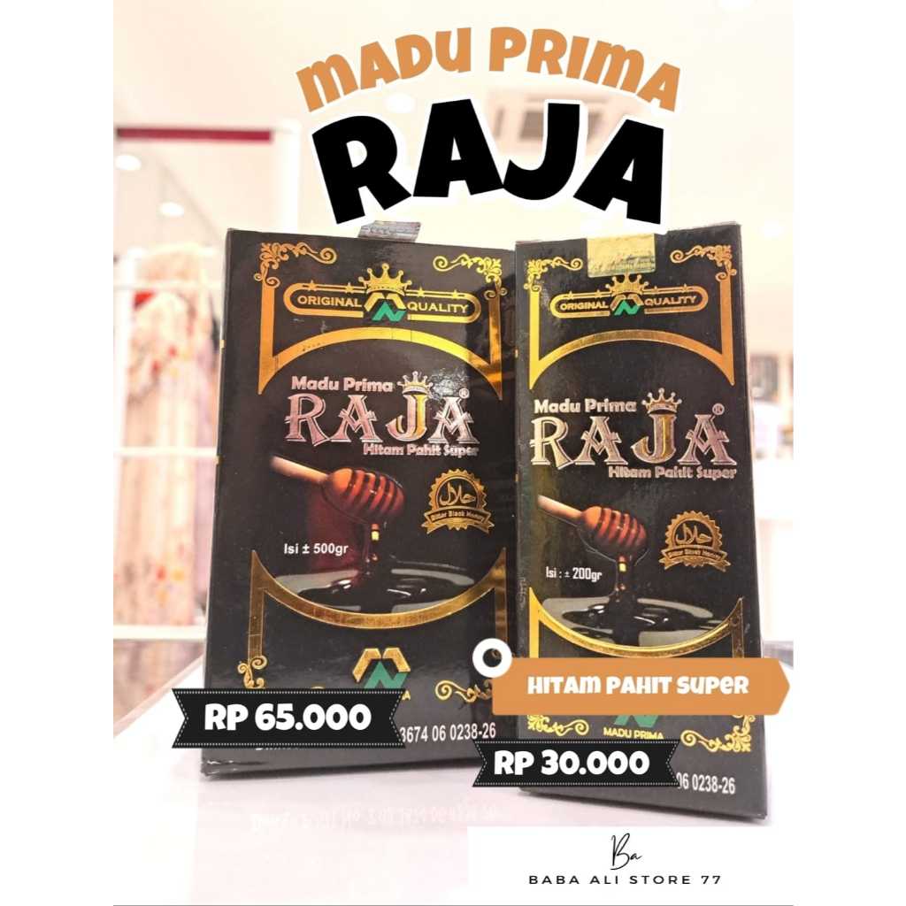 

BabaAli - MADU PRIMA RAJA hitam pahit super Menurunkan Gula Darah Meningkatkan Stamina dan vitalitas