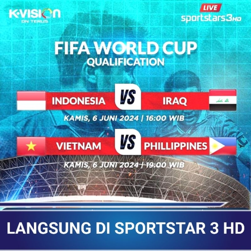 Paket Kvision Kualifikasi Piala Dunia Juni