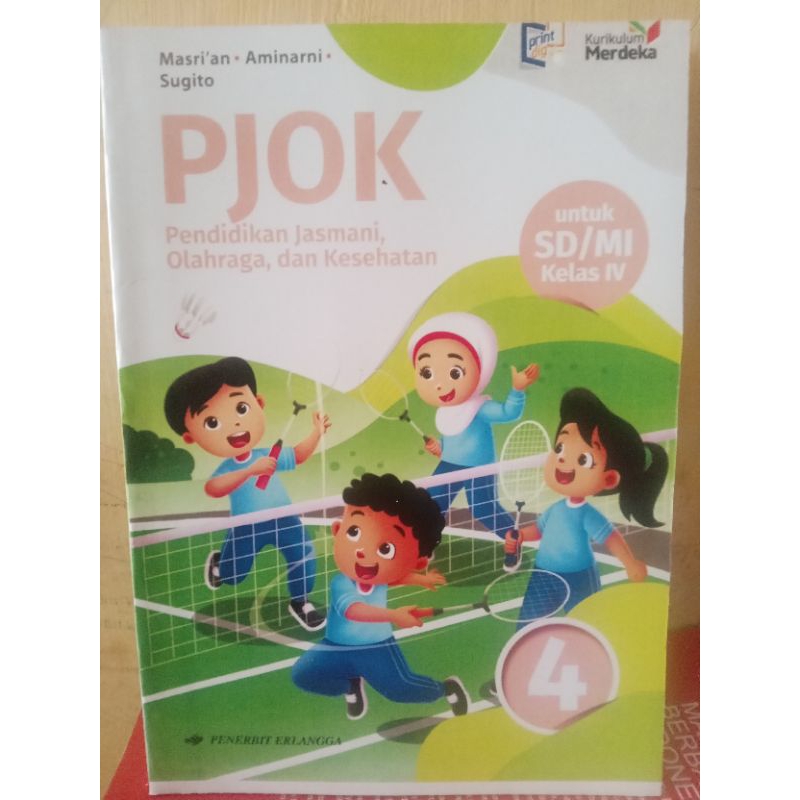 pjok kelas 4 sd erlangga kurikulum merdeka
