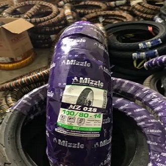 MIZZLE MZ028 100/80-14 BAN LUAR MATIC MIZZLE MZ RING 14 BUKAN TUBLESS