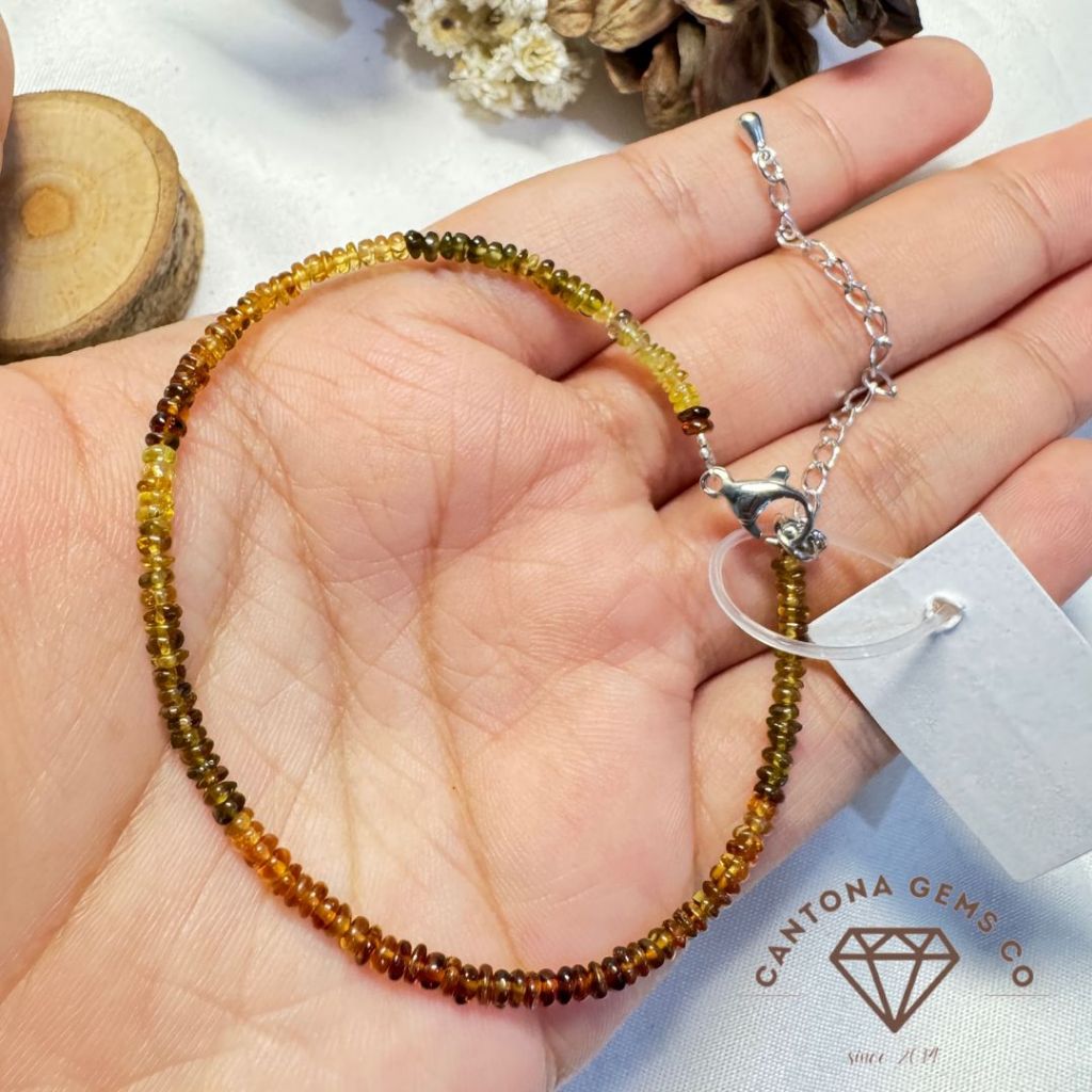 Gelang Batu Alam Asli Turmaline 2mm