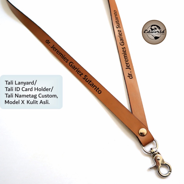 

KODE C77L Lanyard Kulit Asli Custom