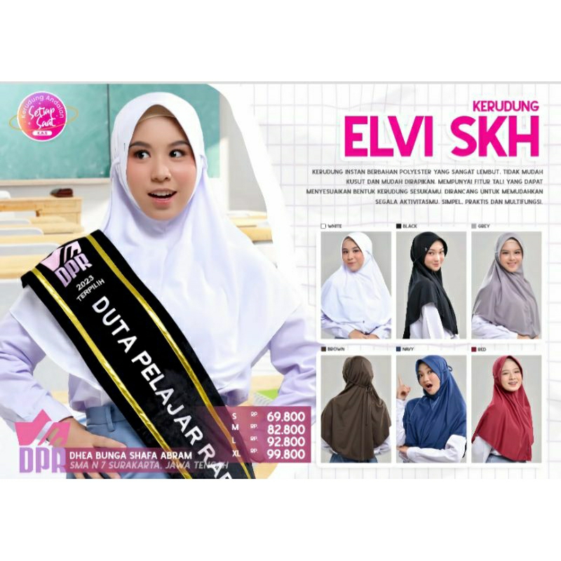 Kerudung Instan Rabbani Elvi Skh