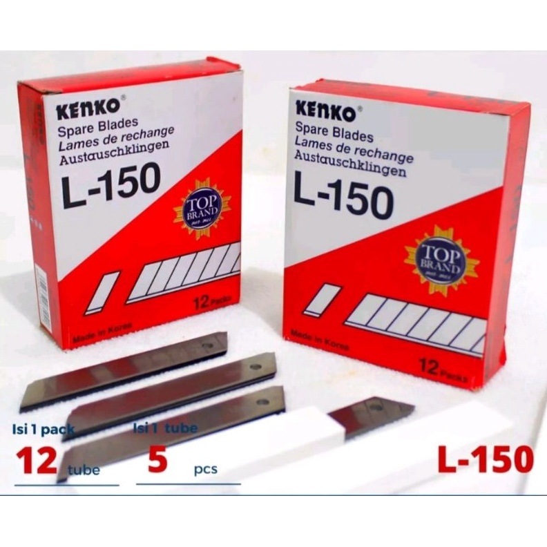 

KODE F17W Isi Refill Cutter Besar KENKO L15 made in KOREA per pak 12 tube