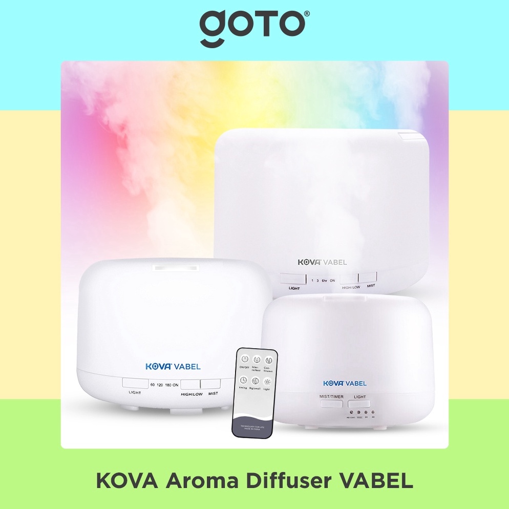 KODE H45Q Kova Vabel Humidifier Diffuser Aroma Terapi Essential oil Pelembab