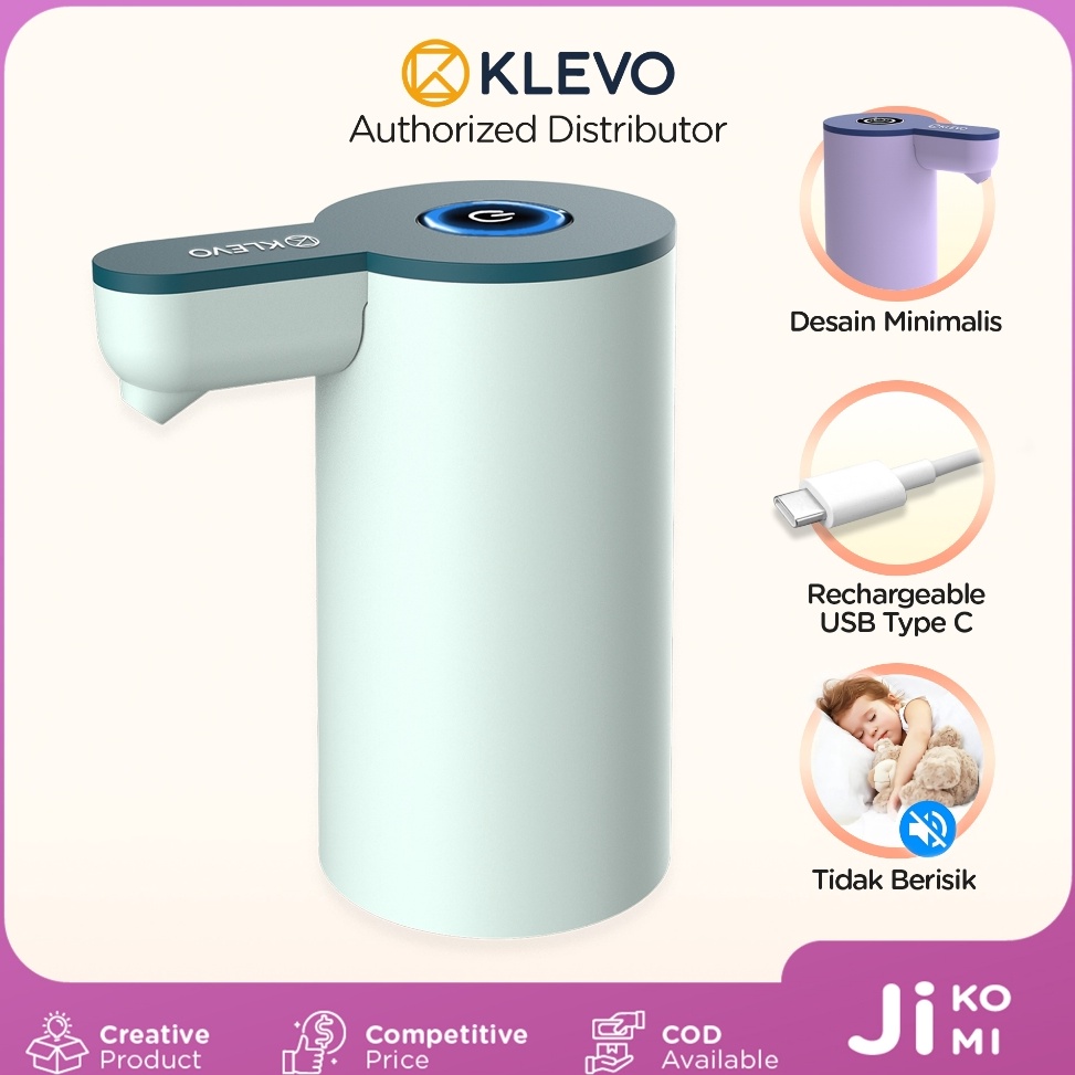 KODE Q86O KLEVO KLWP3 POMPA GALON ELECTRIC Rechargeable Type C Dispenser Air Minum USB Charge  JI