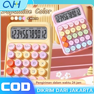 

KODE O13N Ready Stock CODKawaii Korea Dopamin Kalkulator Warna 12digis Display Besar Keyboard Dot Mekanik Tombol Besar Alat Tulis SekolahKantor Kalkulator Elektronik Warna Permen