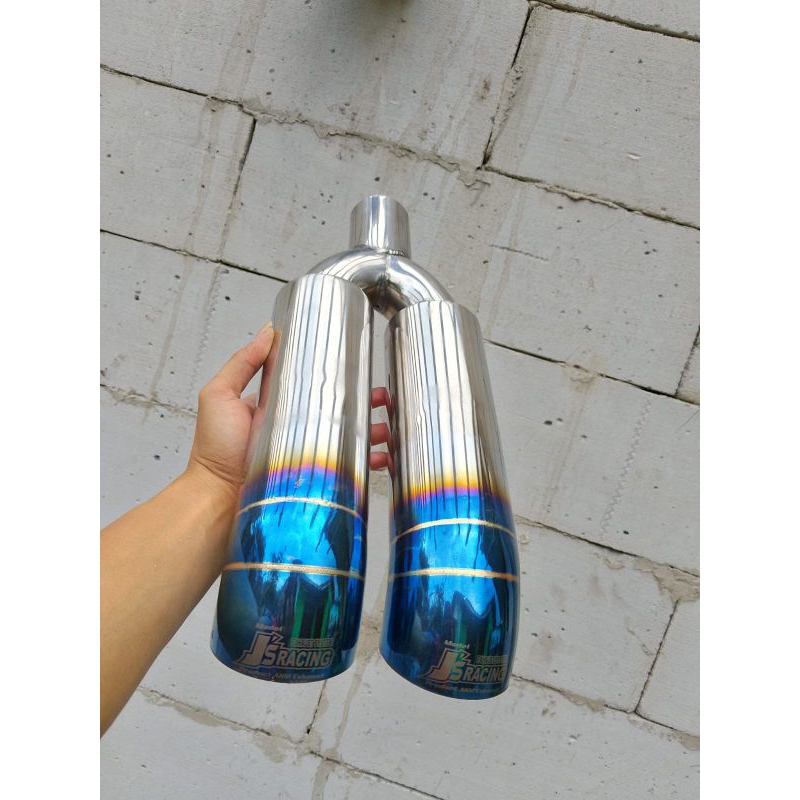 KNALPOT TAILPIPE CUMI DARAT CABANG DUA MOBIL DIESEL SOLAR