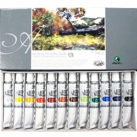 

Ramah Lingkungan ACRYLIC COLOUR SET MARIES 812 12 WARNA 12ML