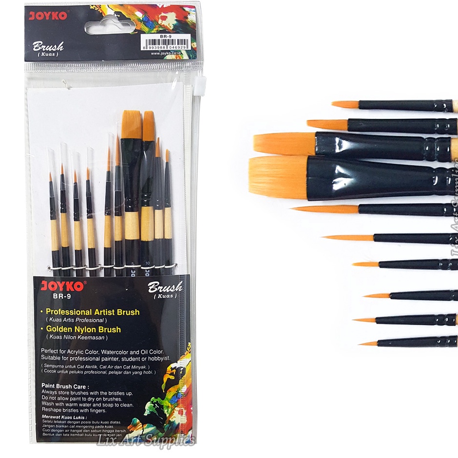 

KODE I29S Joyko Brush Set 1 pcs BR9 Kuas Lukis Joyko BR9