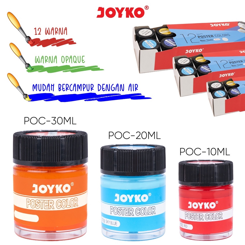 

KODE M99S Cat Poster Poster Color Joyko POC 12 Warna