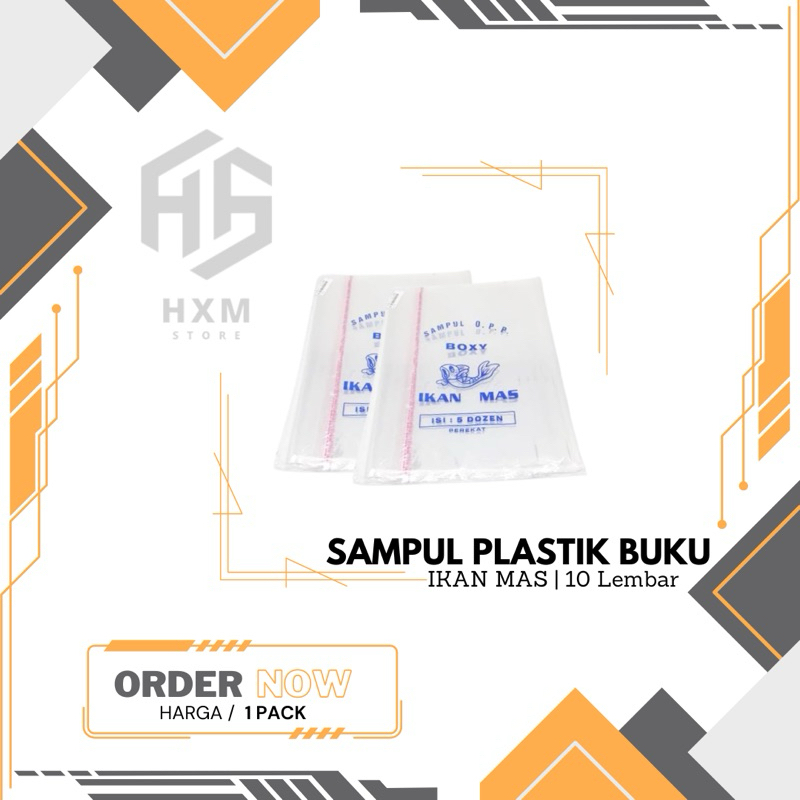 

Sampul Buku Plastik (Kwarto, Boxy, LKS) IKAN MAS [1 Pack/Isi 10 Lembar]