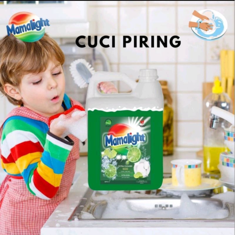 Sabun Cuci Piring 5 Liter Cupir Aroma Jeruk Nipis Dialight Mamalight 5L Kemasan Jrigen Free