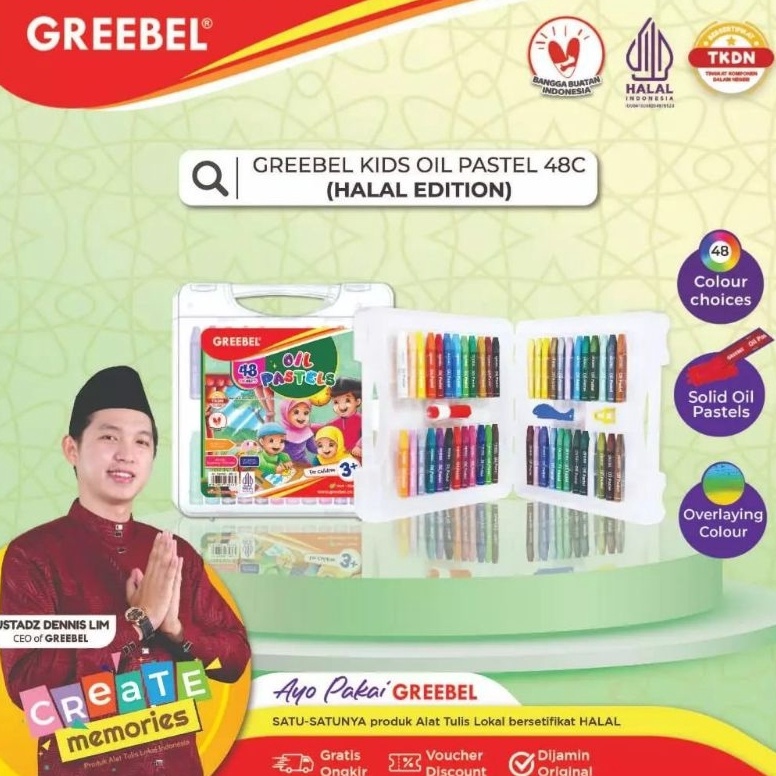 

KODE V25R Greebel crayon 48 warna Halal Oil Pastel greebel 48 warna halal