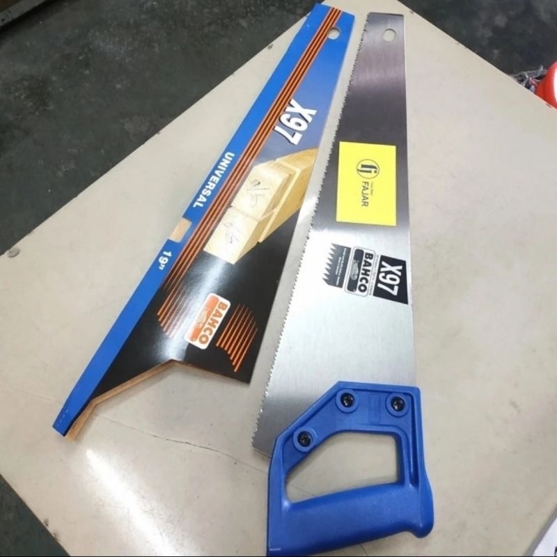 Gergaji Kayu BAHCO SANDFLEX X97 Handsaw potong belah papan balok triplek 19 inch made in Sweden
