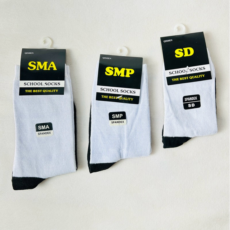 kaos kaki sekolah.kaos kaki putih hitam.kaos kaki sekolah putih hitam