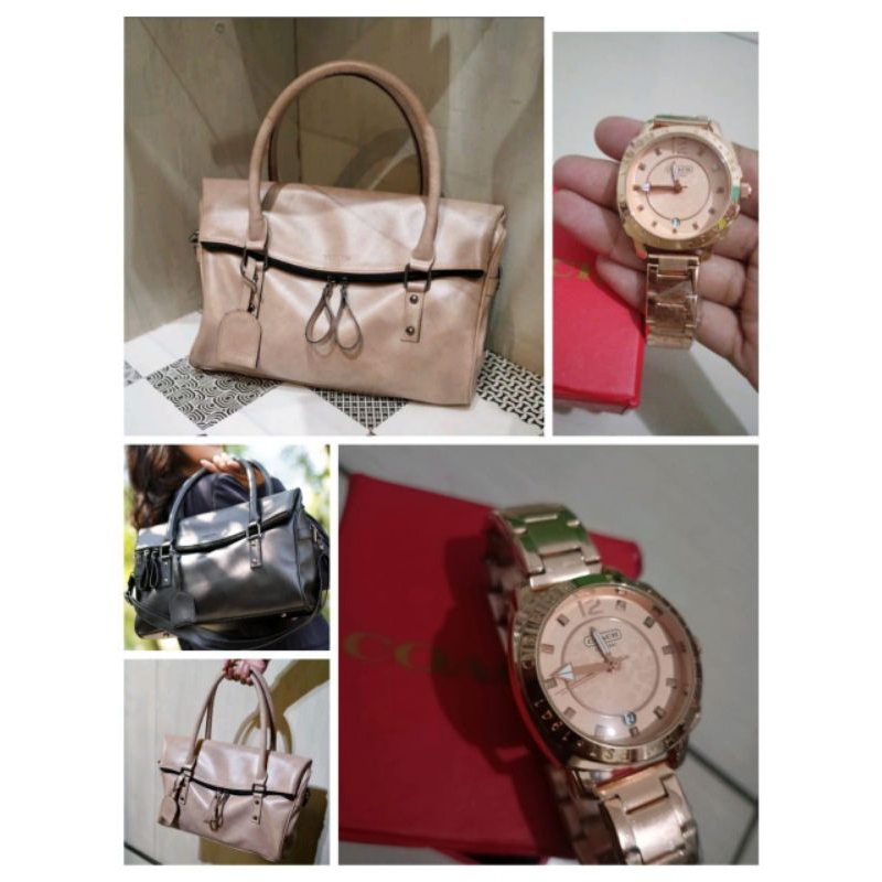 Tas Vedlyn Brand Lokal Cuci Gudang dengan Jam Tangan COC Premium