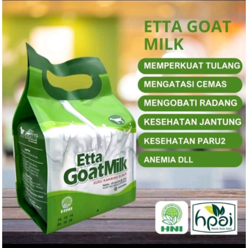 

susu etta goat milk HPAI