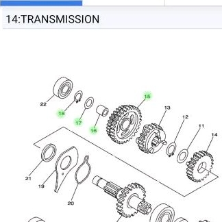 gear rasio 1st (30T / 38T) vega r new, jupiter z 5tp originao second, gear 1st wheel 30t/38t jupiter