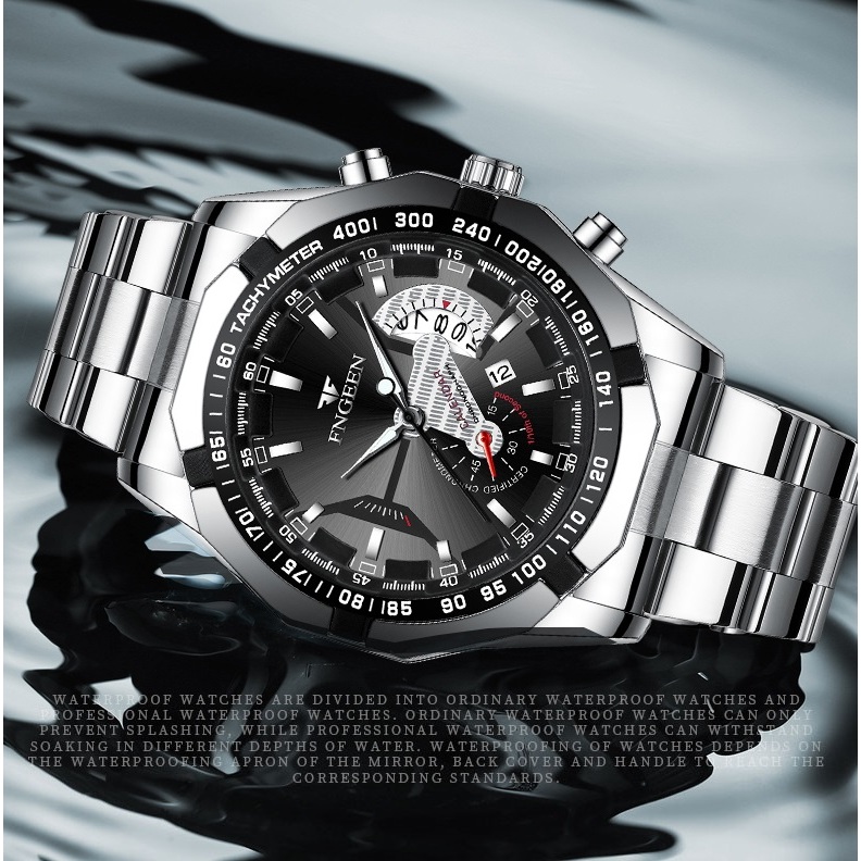 Jam Tangan Pria Kedap Air jam Fashion ORI FNGEEN Jam Tangan Olahraga Militer Jam kasual Jam Pria