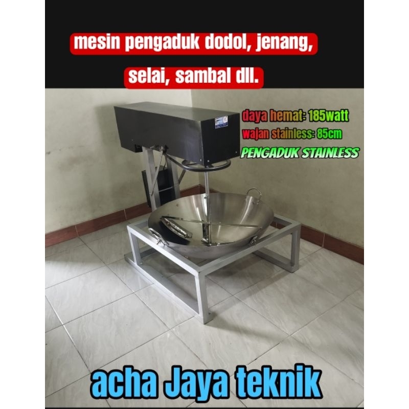 MESIN PENGADUK DODOL, MESIN PENGADUK SELAI, JENANG, BUBUR, SAMBAL, DLL. WAJAN 90CM