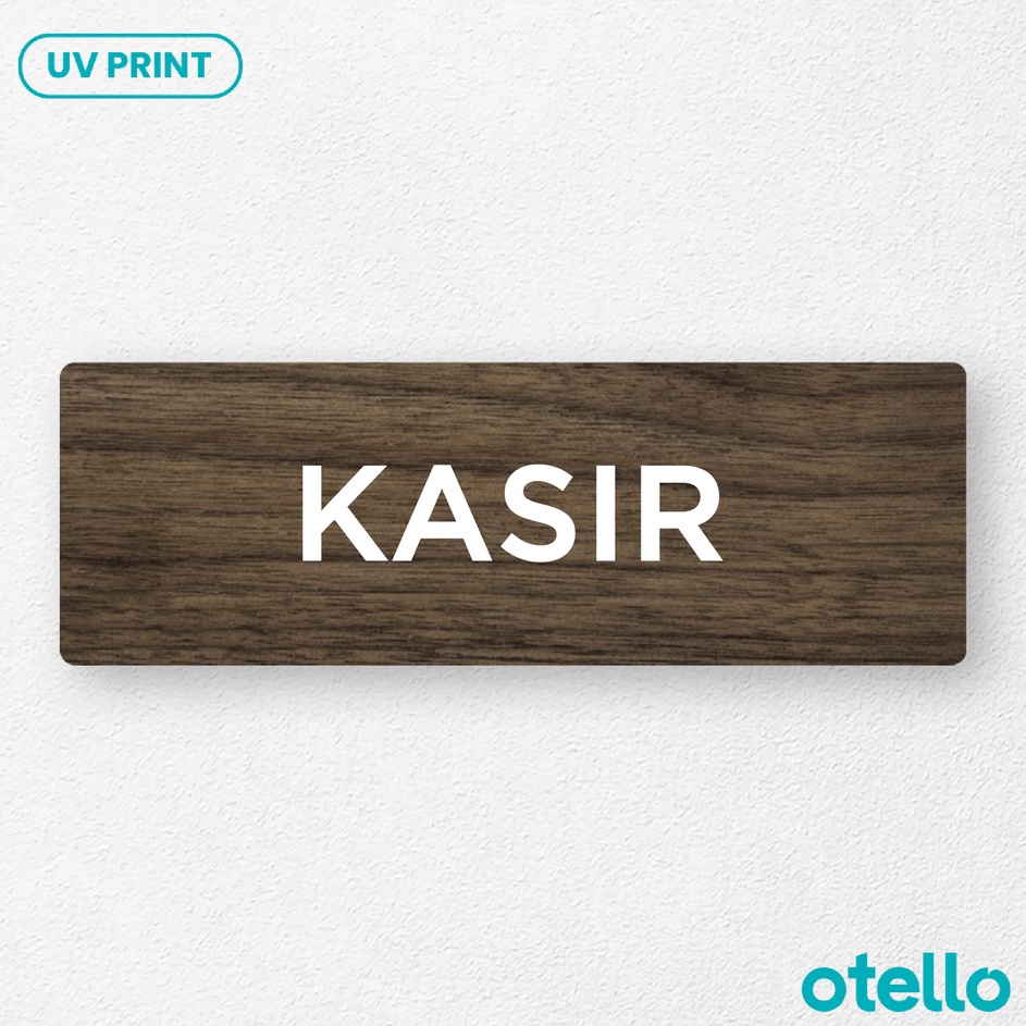 

Dijual Murah Papan Tulisan Kasir Sign Board Kayu Print UV Papan Label Sticker Dinding Tempel Meja Himbauan Ruangan Cafe Restoran
