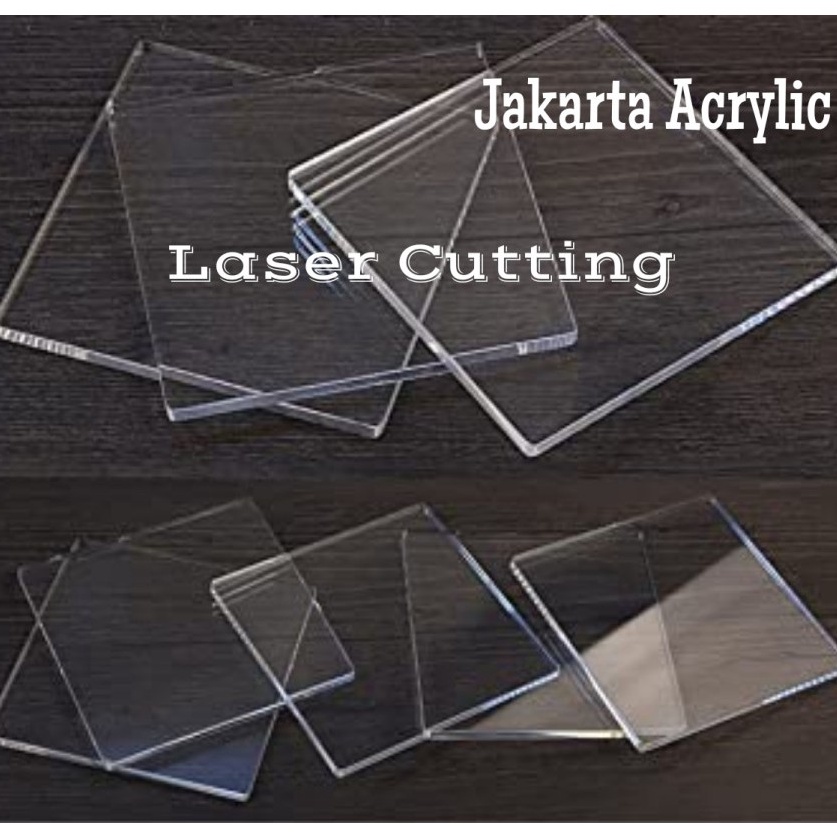 

Acrylic 2mm 4x6cm Laser Cutting Akrilik Bening Clear