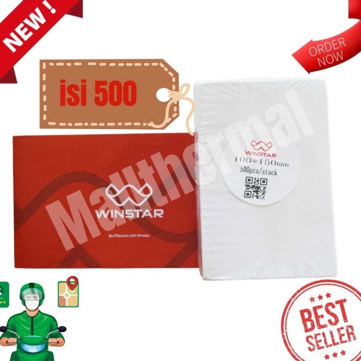 

Dijual Murah STICKER KES THERMAL LABEL 1X15 MM A6 5 LEMBAR