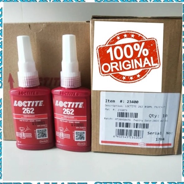 

Ramah Lingkungan LEM LOCTITE 262 5 ML THREAD LOCKER LOCTITE 262 5ML ORIGINAL