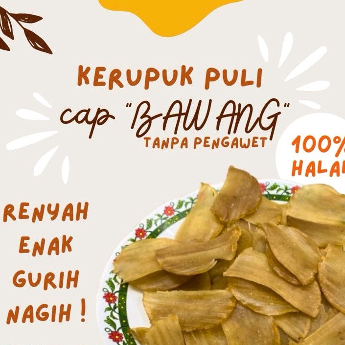 

KERUPUK PULI HALUS CAP BAWANG KERUPUK PULI MENTAH KERUPUK PULI RASA BAWANG 500gr