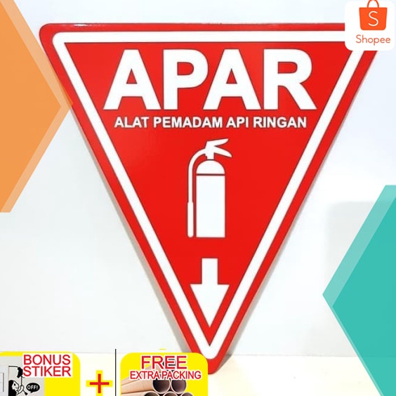 

Plang Papan Rambu Sign APAR Acrylic Akrilik 25x25cm Keren