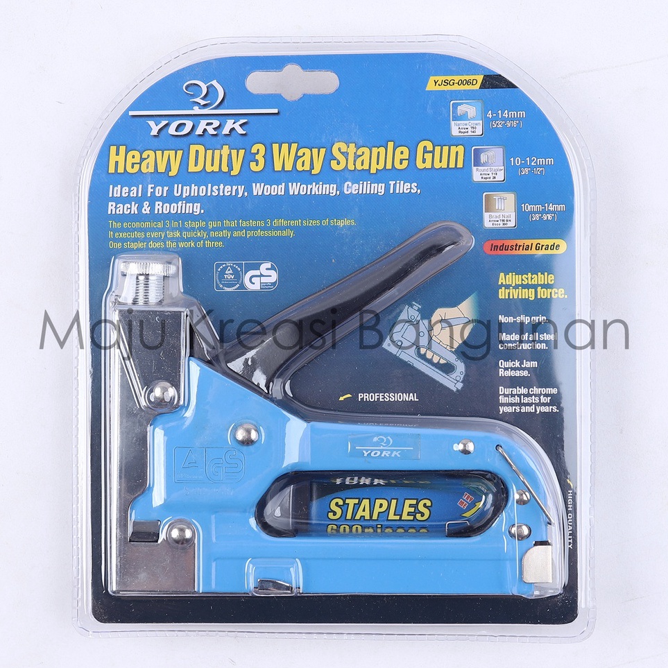 

Serba Murah Staple 3 Way Tembak Staples Stapler 3 in 1 Jok Kulit Hekter Heckter Tacker Heavy Duty