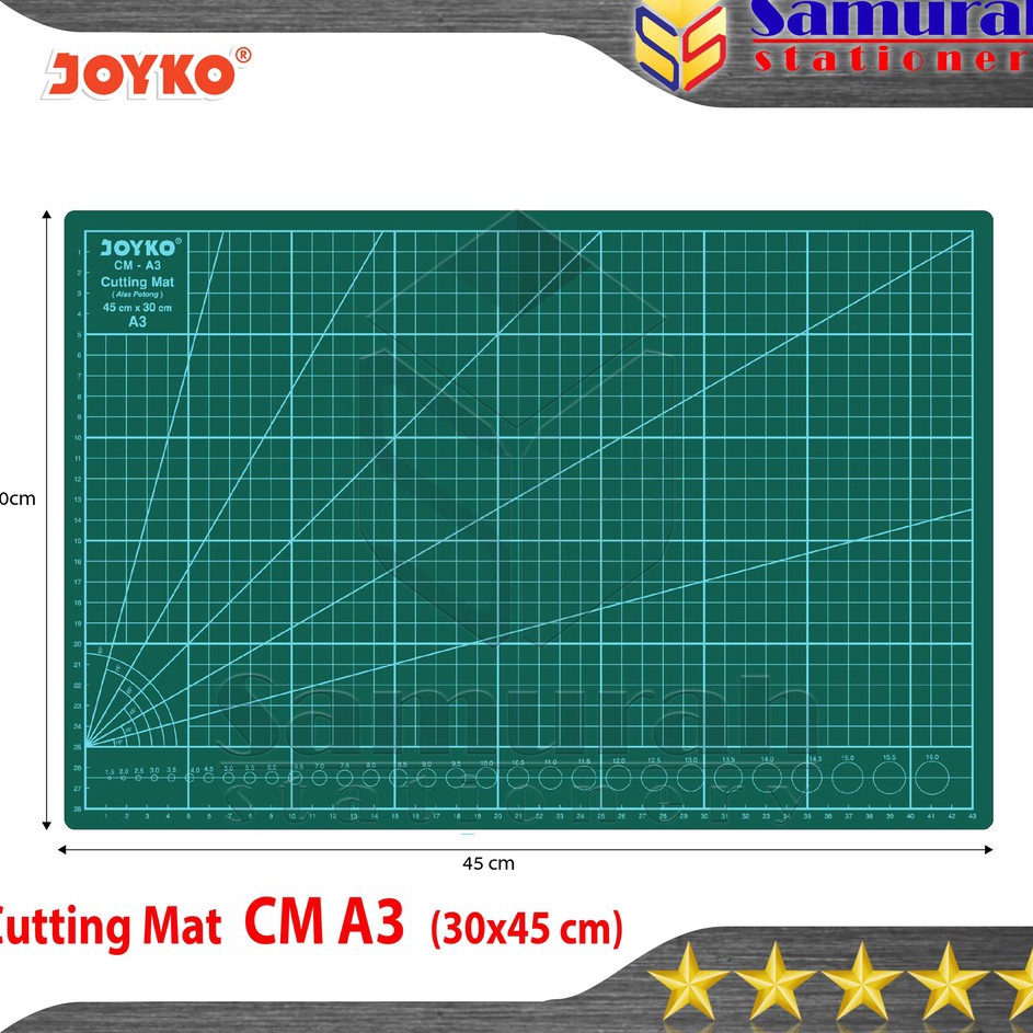 

Trendy Cutting Mat Joyko Ukuran A3 Alas Cuting Potong Kes Tatakan Cutter Hijau CMA3 Besar