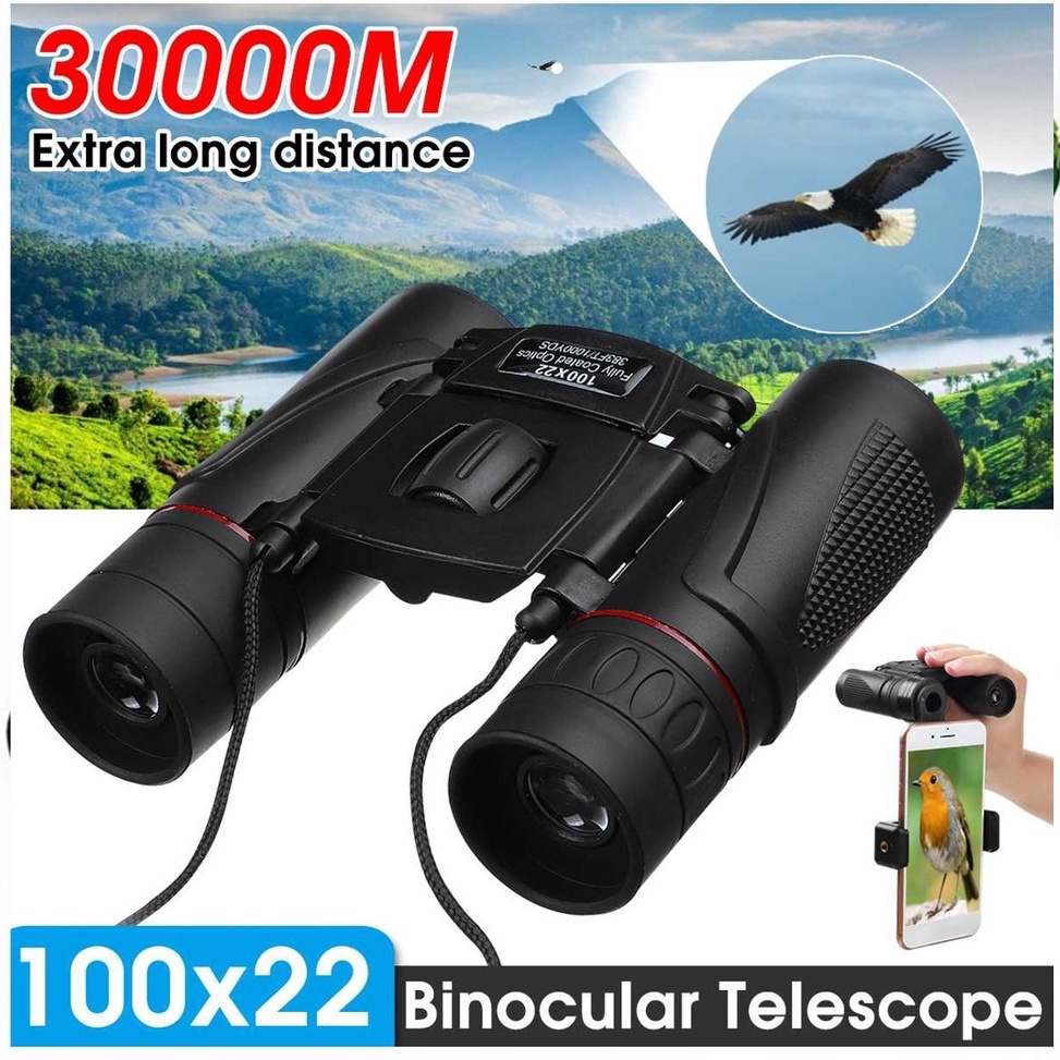 Barang Pilihan Teropong Lipat Jarak Jauh Binoculars Compact Zoom Desain Kecil Kekeran Jernih Bagus 1