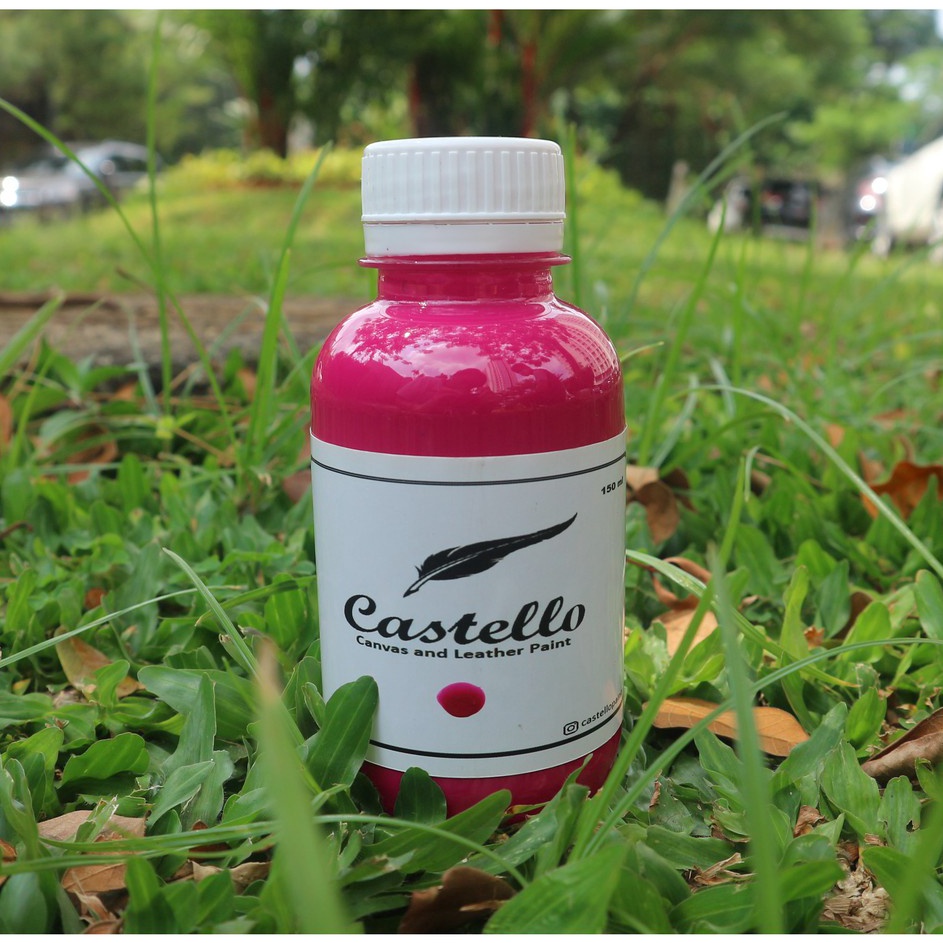 

Premium Cat Castello Sepatu dan Tas Fuschia Khusus Kulit Kanvas