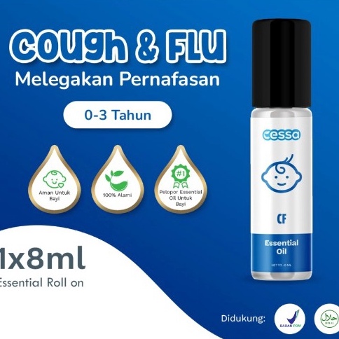 

Cessa Essential Oil Cough and Flu Pereda Batuk Pilek Bayi Anak