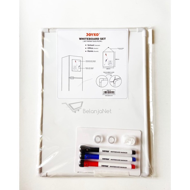 

Best Whiteboard Set Papan Tulis Putih Joyko WBS1