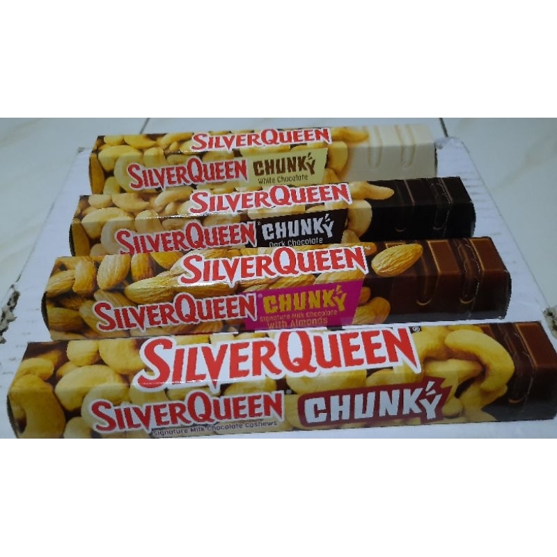 

SILVERQUEEN CHUNKY BAR 85gr mede/almond/dark/white 2pcs