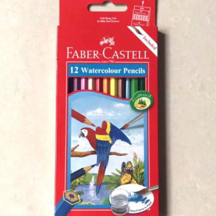 

Pensil Warna Watercolour Faber Castell 12 Warna Panjang