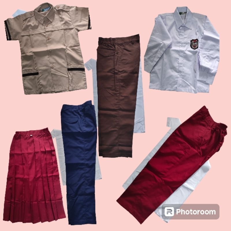 

Seragam sekolah SD, SMP, SMA