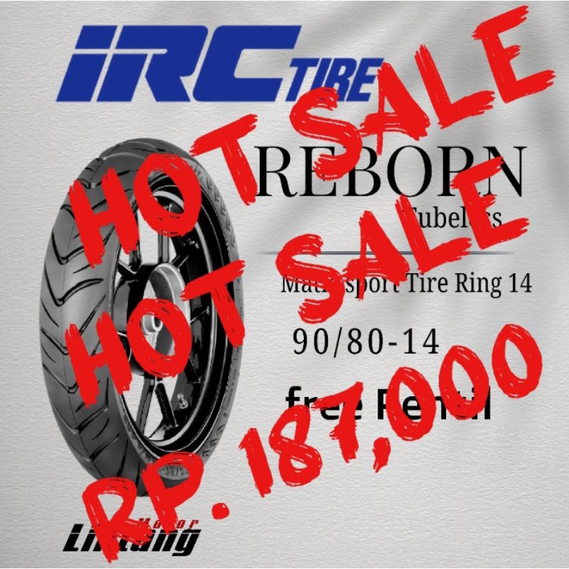 Ban IRC 90/80-14 Reborn Ring 14 Tubeless