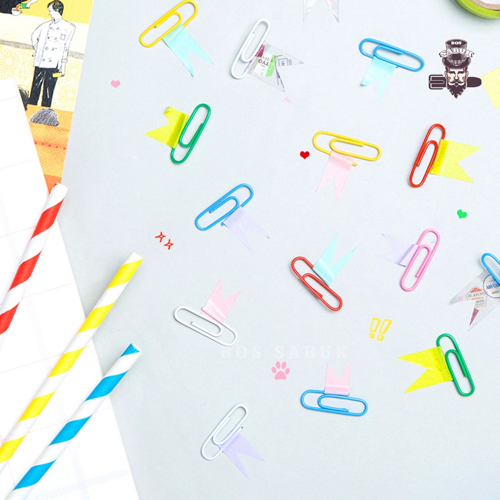 

Deli Paper Clips Warna-Warni Klip Penjepit Kertas - BS4000
