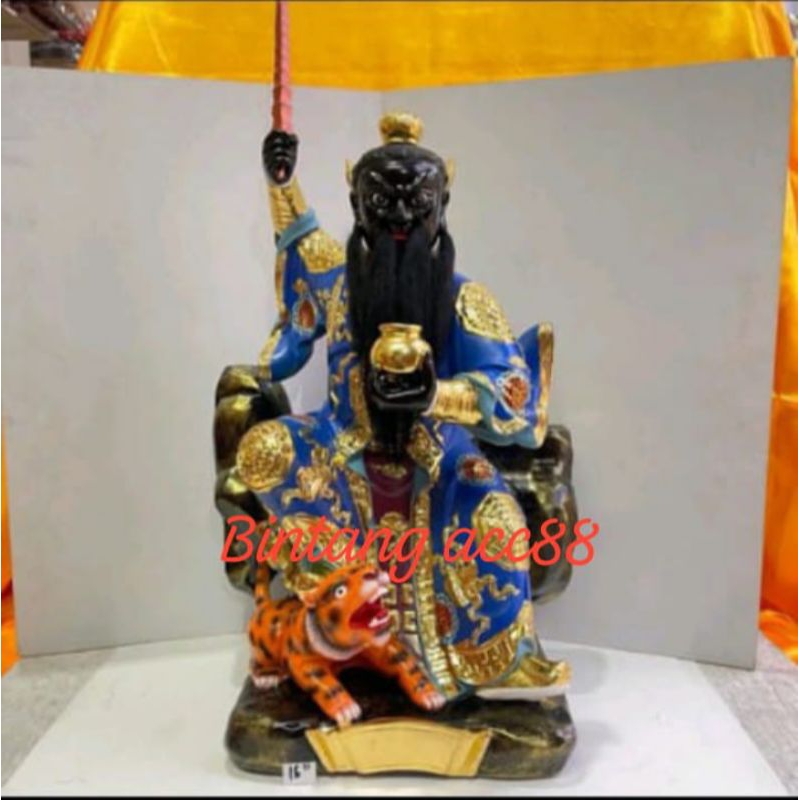 patung dewa zhang tian shi / tio tian se - fiber - 16inch
