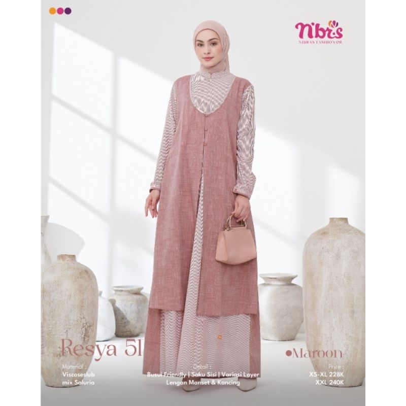 TERBARU| Gamis Resya 51 By Nibras